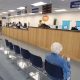 Empty chairs at the DMV